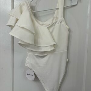 SHEIN White casual bodysuit